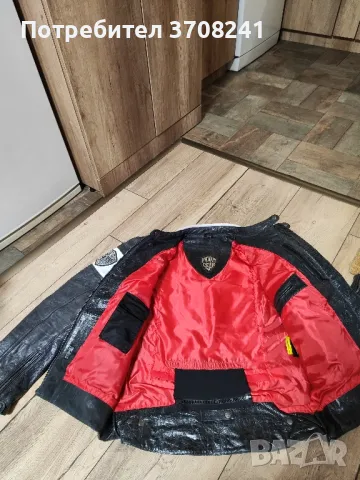 мъжко кожено мото яке, снимка 13 - Якета - 47959469