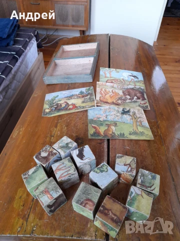 Стара детска игра с кубчета #19, снимка 5 - Други ценни предмети - 51171101