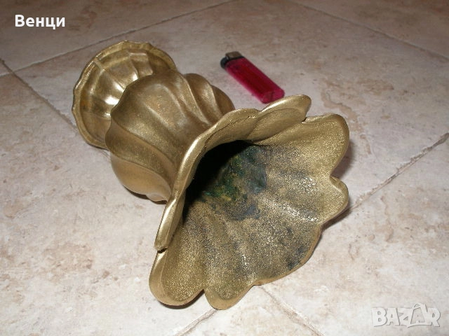 Бронзова Ваза, снимка 3 - Антикварни и старинни предмети - 51804362