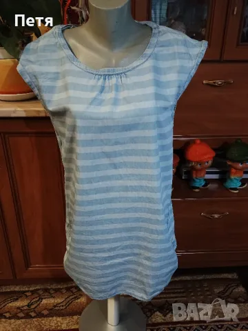 светло синя дънкова рокля  Есмара 