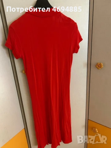 Рокля Guess в червен цвят, снимка 5 - Рокли - 52926726