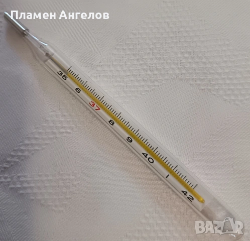 Живачен термометър за измерване на телесна температура. , снимка 6 - Уреди за диагностика - 53345809