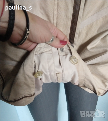 Уникално преходно яке тип парка в блед змийски принт "Frandsen" micro / голям размер , снимка 4 - Якета - 36283648