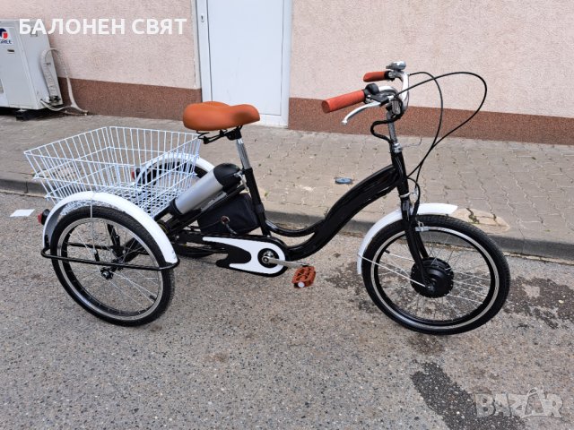 -10% ТЕЛК- Хибрид Електромеханичен Велосипед - Семейна Триколка 20 цола, 36v 250w 10.4 Ah