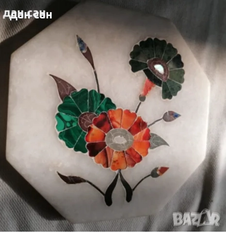 Перу Египет Индия мрамор мозайка полускъпоценни камани, снимка 11 - Статуетки - 30804492