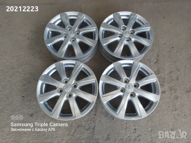 4 броя алуминиеви джанти за Toyota Yaris,Toyota Yaris-Hybrid 15, снимка 3 - Гуми и джанти - 50401577