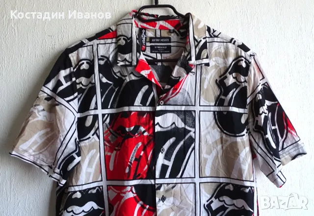 Rolling Stones x Antony Morato мъжка риза М , снимка 2 - Ризи - 55732436