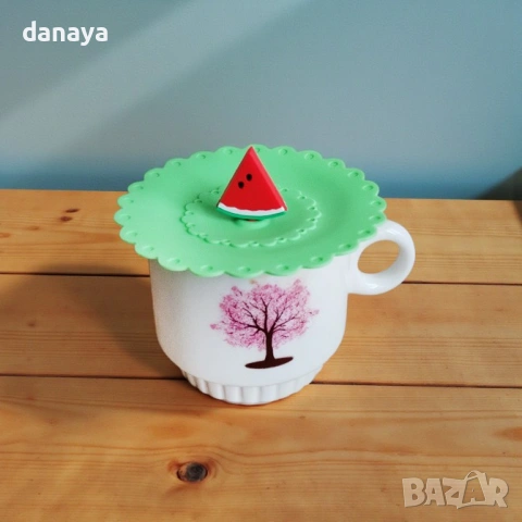 6300 Силиконово капаче за чаша с нестандартна дръжка, снимка 2 - Аксесоари за кухня - 53208877