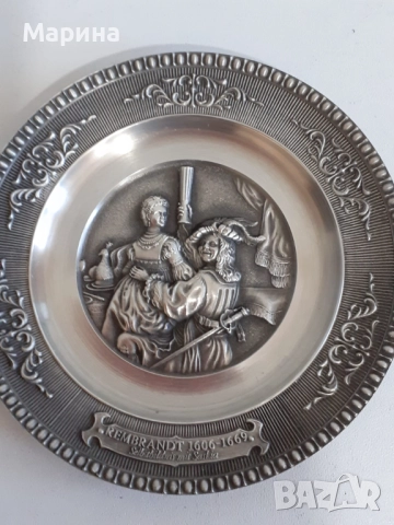 Чаши с чинийка от калай Antik*Vintage #90, снимка 12 - Антикварни и старинни предмети - 51709305