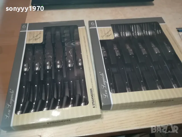 LAGUIOLE BLACK-6 НОЖА+6 ВИЛИЦИ 2009241254, снимка 4 - Колекции - 47302054