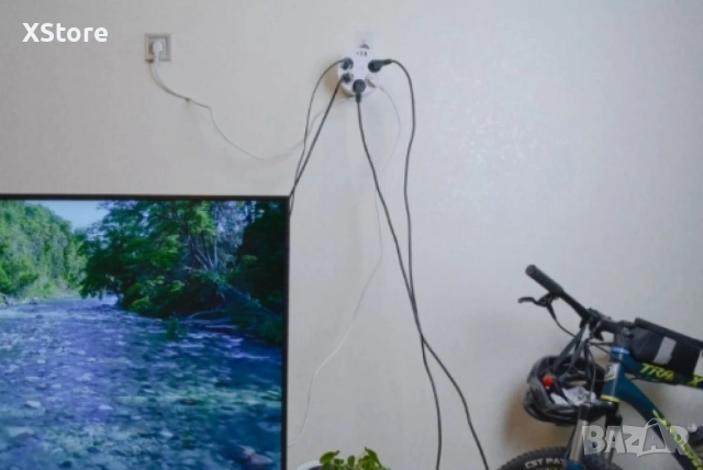 Кабелна макара Technaxx, с множество гнезда, удължителен кабел 140 cm, USB 5x 230V, снимка 5 - Друга електроника - 52520361