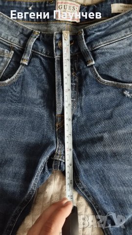 Мъжки дънки Guess размер 28 Slim Fit, снимка 9 - Дънки - 50404572