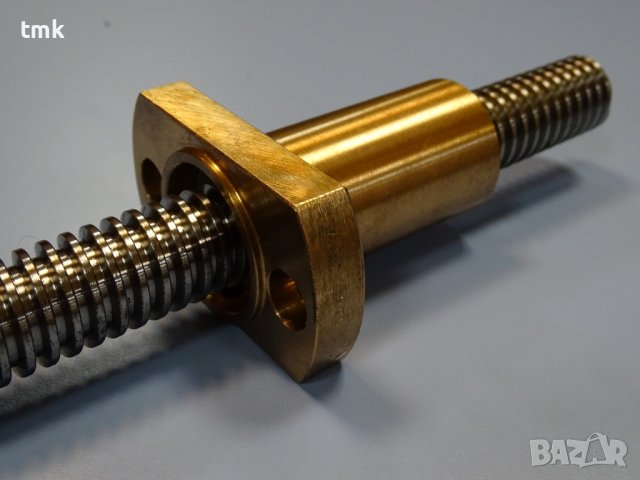 Винт с гайка за фреза Deckel FP4, FP4 МК Z-Achse spindel 2203-2235, снимка 2 - Резервни части за машини - 38646107