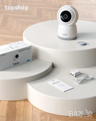 Бебефон ieGeek 5MP вътрешна камера, 5G/2.4G WiFi камера за видеонаблюдение с приложение за телефон,, снимка 3 - Бебефони - 50511254