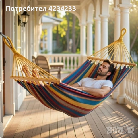 Хамак XXL , снимка 2 - Градински мебели, декорация  - 53743064