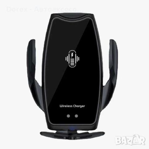 Поставка за телефон с Wireless Charger PG154 - Черна, снимка 2 - Аксесоари и консумативи - 53594815