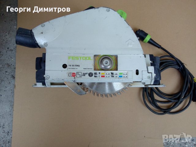 циркуляр потъващ Фесто FESTOOL TS 55 EBQ - отличен и дискове, снимка 2 - Други инструменти - 41558657