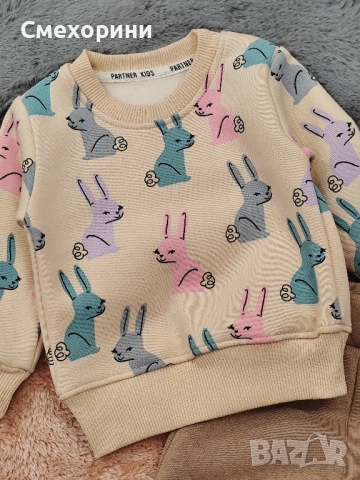 Нови бебешки ватирани комплекти за момиченца ръст 74, 80, 86, 92, снимка 3 - Комплекти за бебе - 52493242