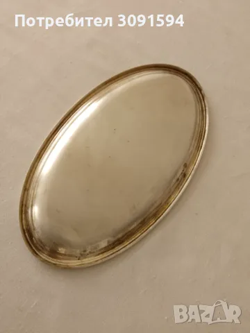  Италиански  сребърен Поднос проба 800 , снимка 4 - Антикварни и старинни предмети - 49227278