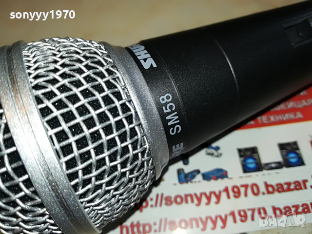 SHURE SM58 PROFI MIC-ВНОС SWISS 0504221037, снимка 4 - Микрофони - 36349377