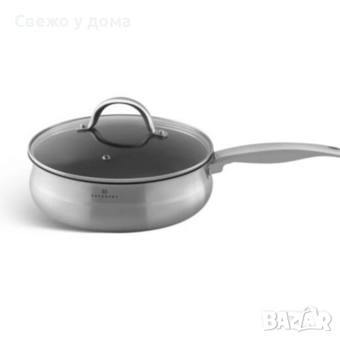 Комплект EDENBERG от 12части - неръждаема стомана с многослойно дъно за бързо и равномерно , снимка 2 - Съдове за готвене - 53457848