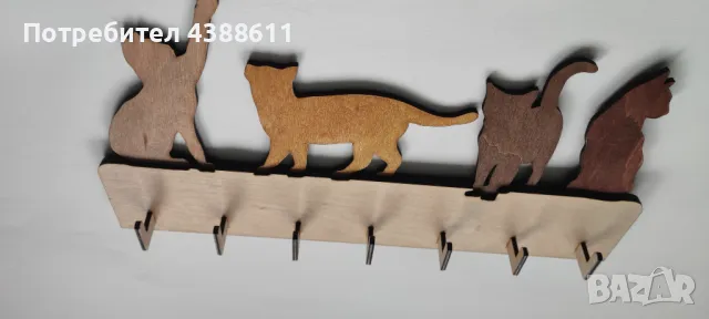 Закачалка за ключове - Котки, снимка 6 - Декорация за дома - 49119353
