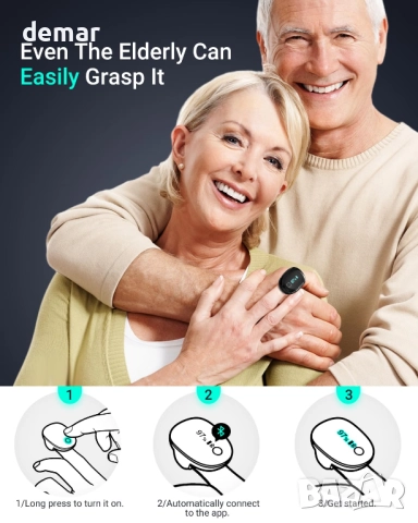 HOLFENRY Bluetooth монитор за SpO2, пулс и перфузионен индекс, снимка 6 - Друга електроника - 51735184