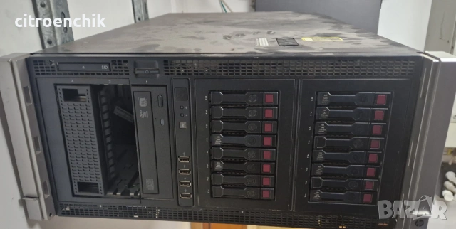 Сървър HP ML350p Gen8 с 384GB RAM, 16x600GB SAS HDD