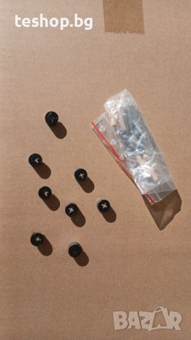 Черна стойка за монитор с отделение Relaxdays немско производство, снимка 4 - Бюра - 53790720