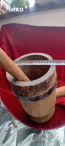 голяма дървена чутура , снимка 8 - Антикварни и старинни предмети - 55850680
