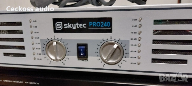 Усилвател SKYTEC PRO 240, снимка 2 - Ресийвъри, усилватели, смесителни пултове - 53383262