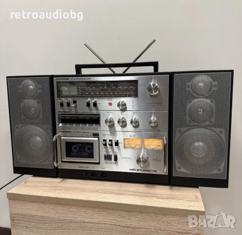 🔈Колекционерски ретро радиокасетофон Telefunken HI-FI STUDIO 1M   -  Boombox 🔉