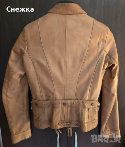 Дамско кожено яке естествена кожа, снимка 3 - Якета - 47366064