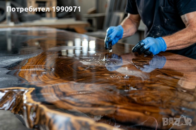 Маси от уникална дървесина и смола по поръчка, снимка 8 - Маси - 53729224