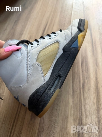 Оригинални кожени маратонки Air Jordan 5 x A Ma ! 38,5 н, снимка 7 - Маратонки - 50925203