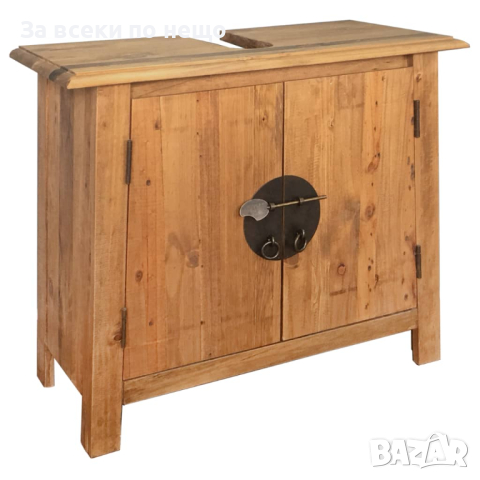 Комплект мебели за баня, рециклирана борова дървесина масив, снимка 5 - Други - 44584137