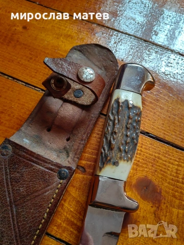 Спортен нож Вихрен на ножарската фабрика Петко Денев гр.Габрово, снимка 9 - Ножове - 53143452