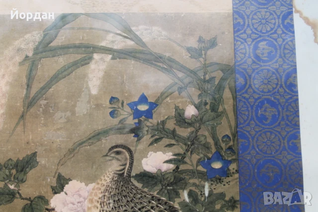 Японска репродукция с рамка и стъкло, снимка 4 - Картини - 50474554