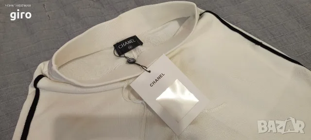 Чисто ново плетено долнище с широк крачол (Chanel реплика) – размер 36 (S), снимка 4 - Спортни екипи - 56071383