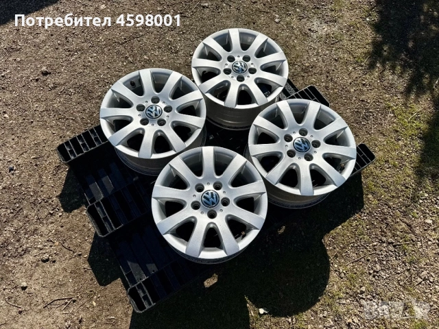4бр.Алуминиеви джанти 15цола 5x112 за Vw Caddy,Golf,Touran,Skoda,Seat,Audi, снимка 2 - Гуми и джанти - 53753623