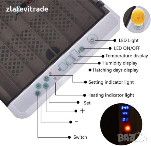 Автоматичен инкубатор 36 яйца + подаръци - реф. код - 7, снимка 9 - Други стоки за животни - 42591391