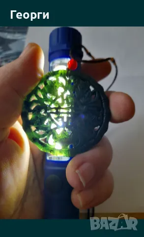 Амулет от натурален нефрит-7, снимка 4 - Други ценни предмети - 50111611