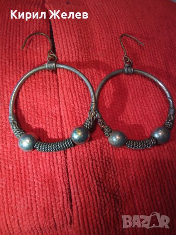 СТАРИ РЕТРО АРТ СРЕБЪРНИ ОБЕЦИ или ПОСРЕБРЕНИ РЪЧНА ИЗРАБОТКА 8052, снимка 4 - Антикварни и старинни предмети - 30330958