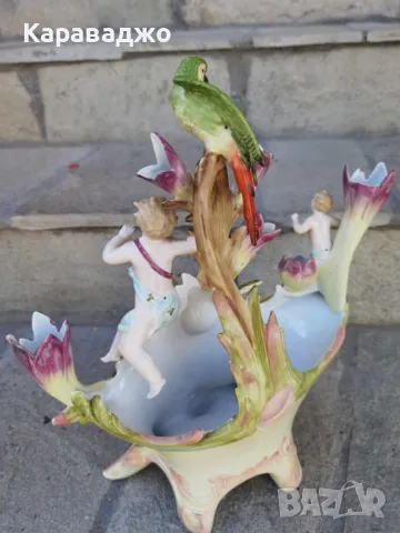 Порцелан Рококо/Германия, снимка 2 - Вази - 47601542