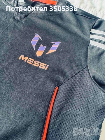 Детска Футболна фланелка ADIDAS MESSI 10 Black kids 8-10 г., снимка 11 - Детски тениски и потници - 51552404