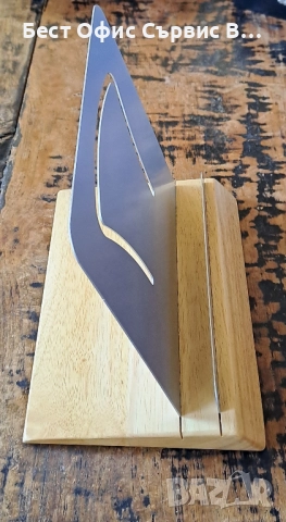 поставка за книга стойка Марксман Marksman дървена с метал, снимка 2 - Други - 52200420