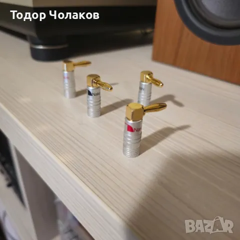 Nakamichi 4 броя конектори,тип banana позлатени 24к, снимка 6 - Други - 31182436
