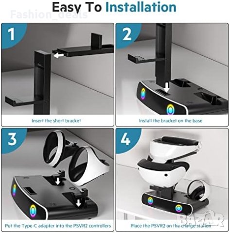 Нова Стойка за зареждане/зарядна станция Type C/Адаптер, стойка за зареждане/Подарък, снимка 6 - Друга електроника - 41139716