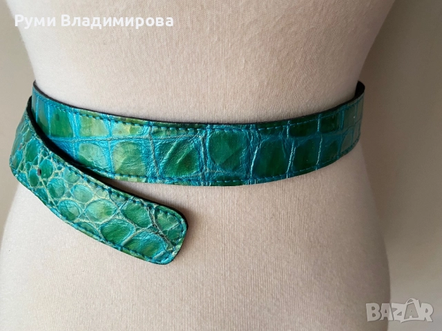 Тюркоазено син шал от коприна, пашмина, памук/ ралични видове, снимка 9 - Шалове - 47418018