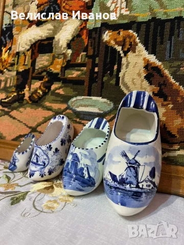 Порцеланови холандски обувчици.Delft. Отлично състояние.